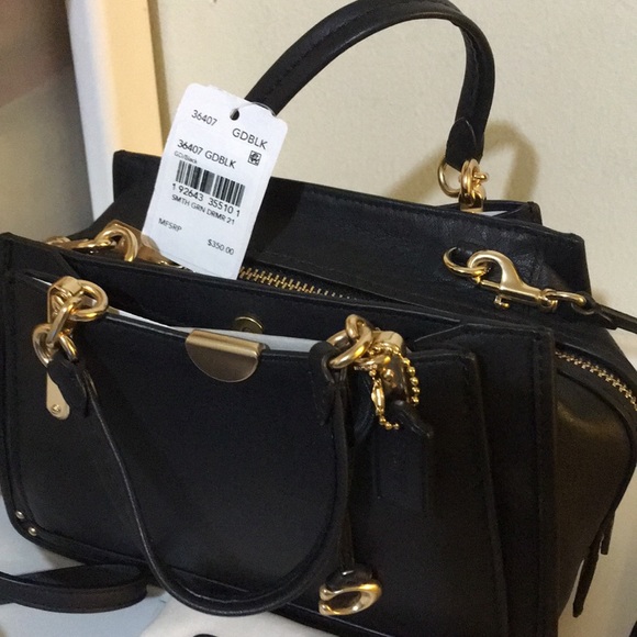 Coach dreamer 21 satchel black smooth leather - Picture 2 of 7